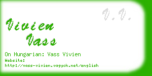 vivien vass business card